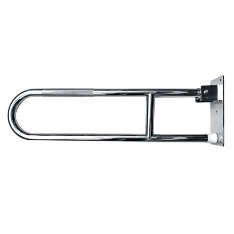 AGARRADERA BARRA REBATIBLE DISCAP ACERO INOX CROMO BRILLO CROMO
