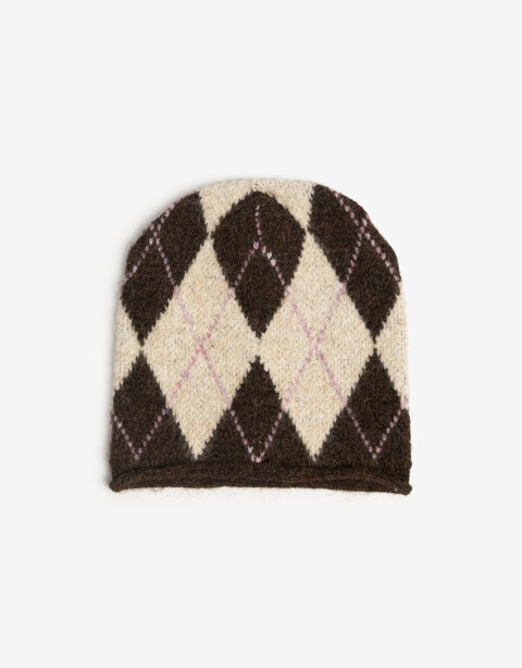 Gorro Gorro Tejido Jacquard - Marron Chocolate