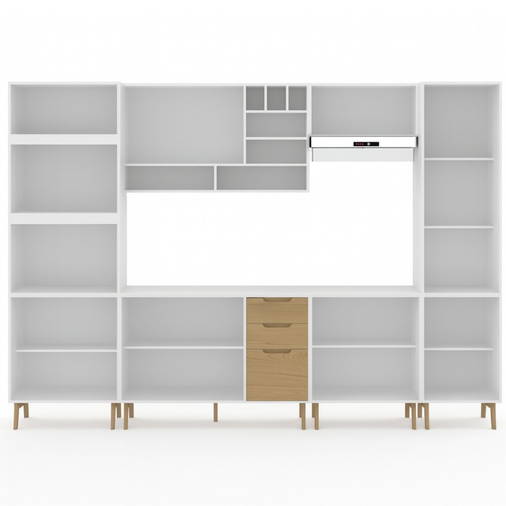 COMBO COCINA - LINEA WOOD BLANCO