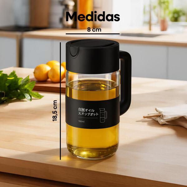 Dispensador de Aceite de Vidrio 550ml IMBACK IBK-HMJ056 | Borosilicato Antifugas, Preciso y Resistente Dispensador de Aceite de Vidrio 550ml IMBACK IBK-HMJ056 | Borosilicato Antifugas, Preciso y Resistente