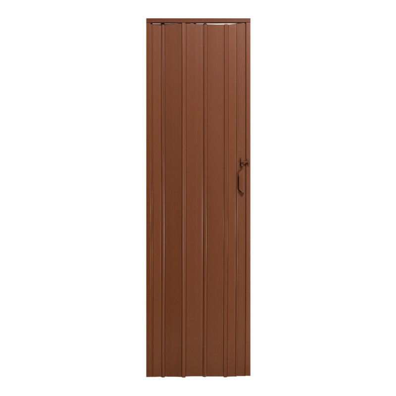 Puerta Pvc Corrediza Plegable Acordeon 210 X 90 Cm Marrón