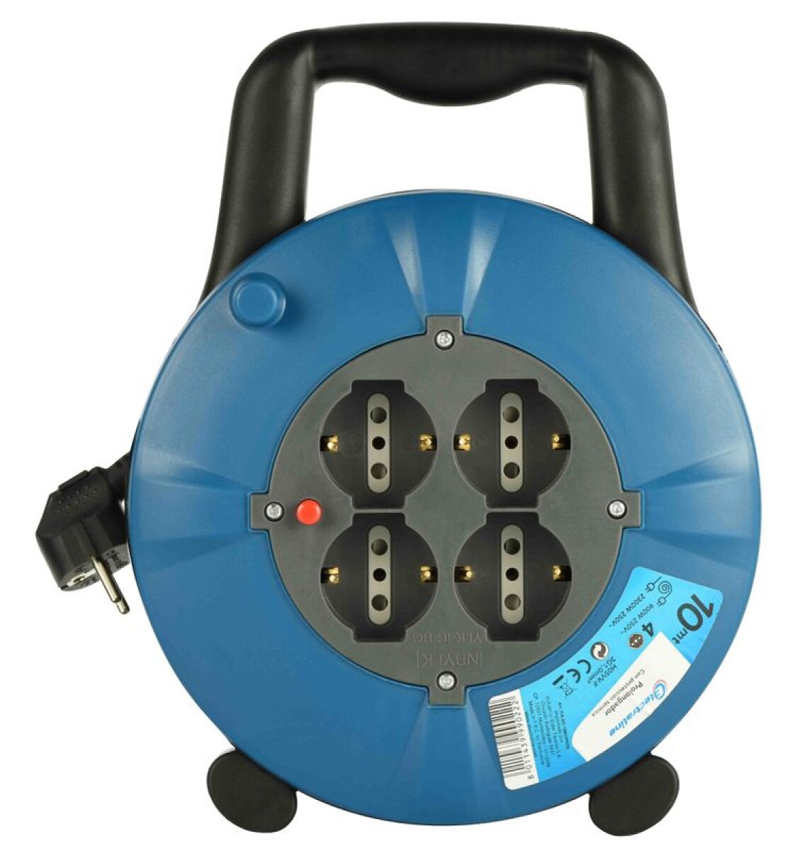 PROLONGADOR C/ENROLLADOR DE CABLE 10 MTS. 