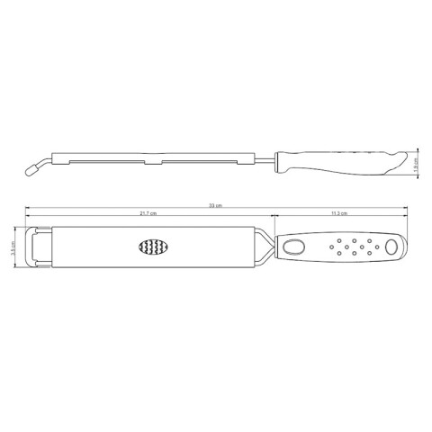Rallador mango ergonómico acero inox. "UTILITA" TR8118