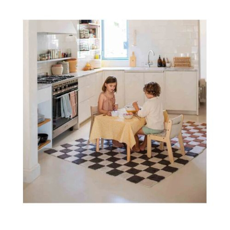 Alfombra lavable - Kitchen Tiles - Negro - Lorena Canals Alfombra Lavable - Kitchen Tiles - Negro - Lorena Canals