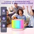Parlante Bluetooth Karaoke Con Micrófono Portatil Luces Rgb® Variante Color Azul