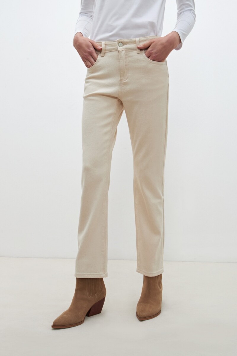 Pantalón Recto Amy beige