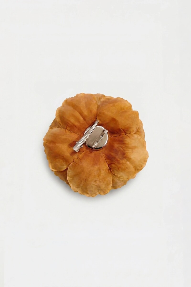 HEBILLA PIN FLOWER LARGE Naranja