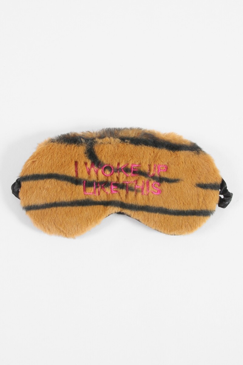 Tapa ojos cebra bordado animal print