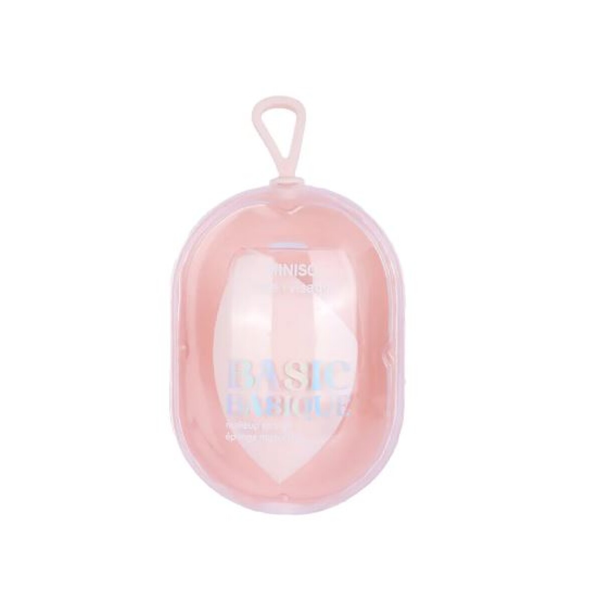 Esponja de maquillaje con estuche - rosa 