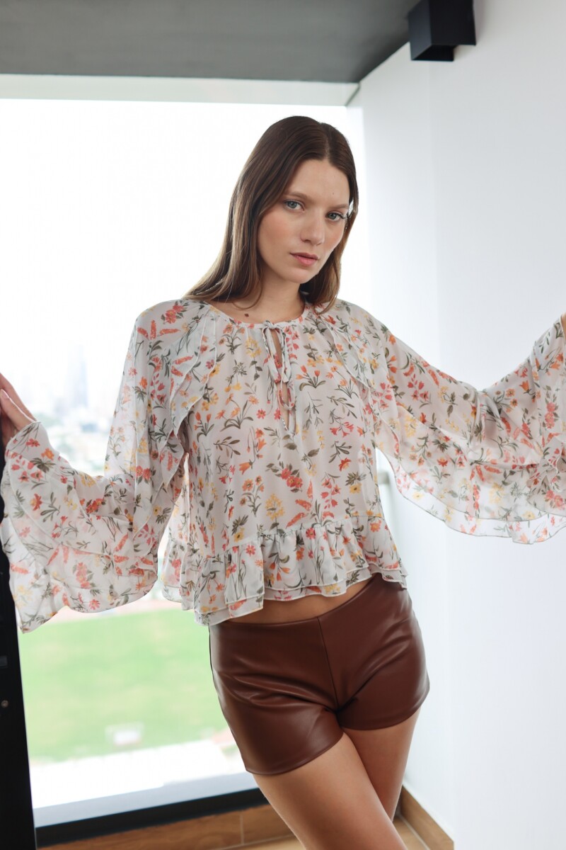 BLUSA KAIA HUESO