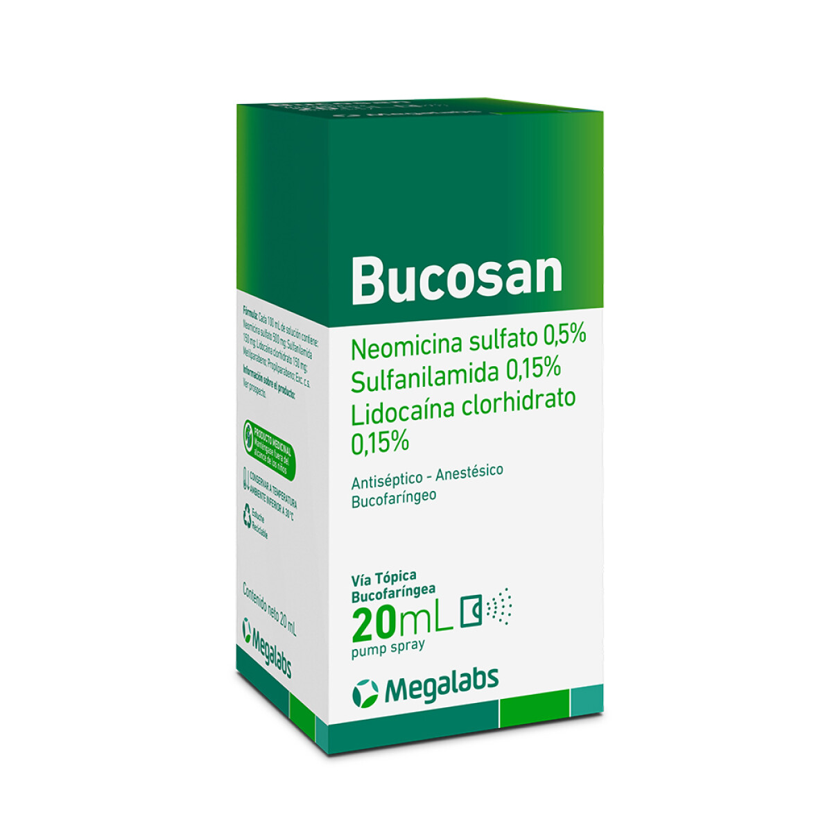 Bucosan Pump Spray 20 Ml. 