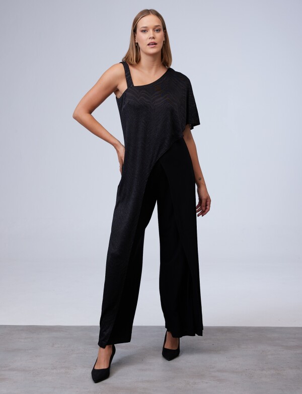 Enterito Overlay Lurex NEGRO