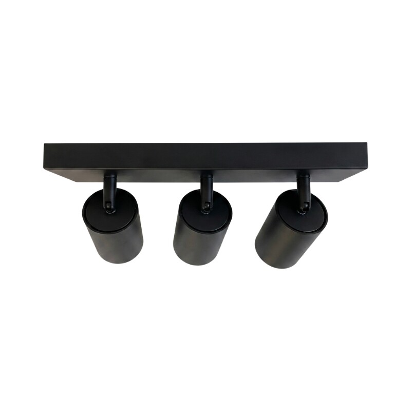 AASOL30 Luminaria de Techo Leticia Triple Negro