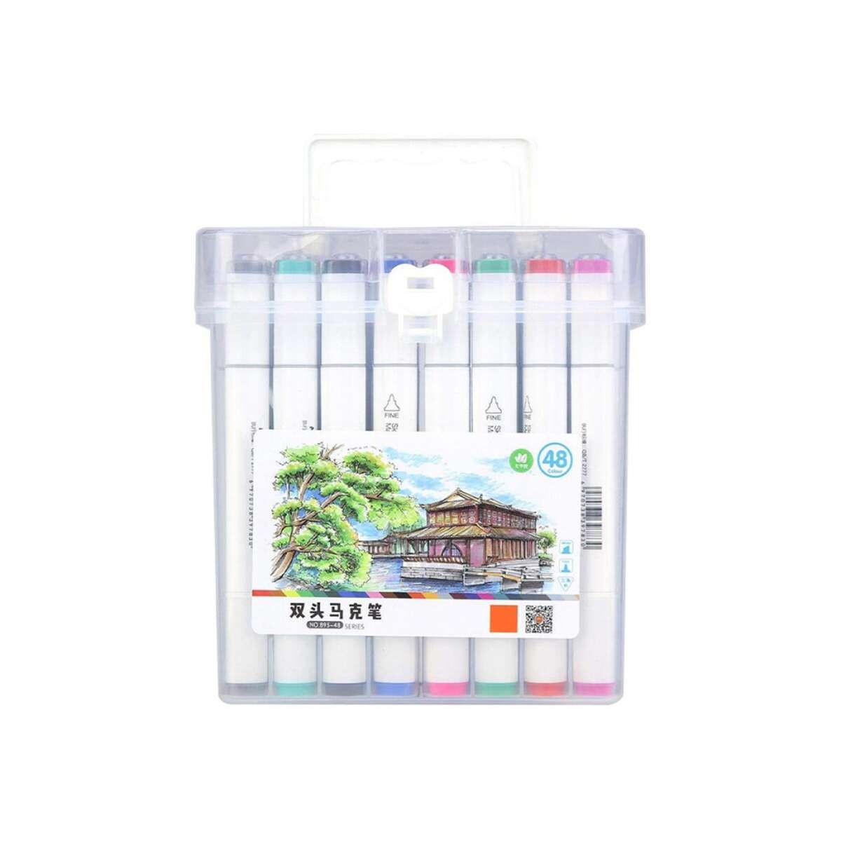 Set De 48 Marcadores En Caja - 15 Cm De Largo. 