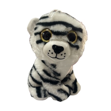 Peluche Ojos Brillantes 30 cm Phi Phi Tigre Blanco y Negro
