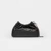 Mini bag Gina en cuero liso Negro