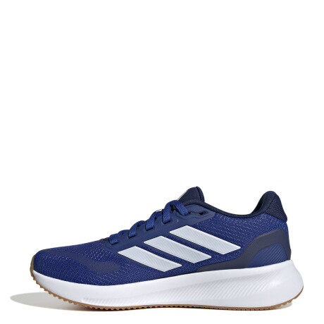 Championes Unisex Adidas Run Falcon 5 JRS Azul Francia - Blanco