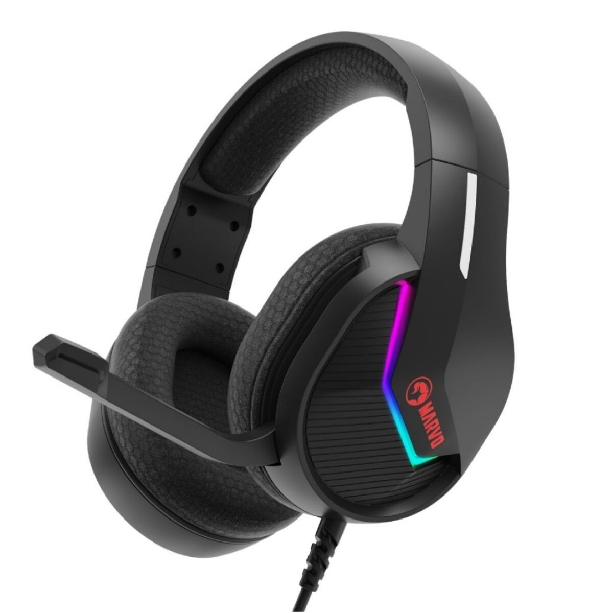 Auricular Gaming Marvo H8618 Tactic 40 RGB - Black 