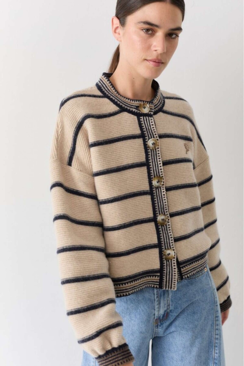 Cardigan Terro Tennis - Crudo 