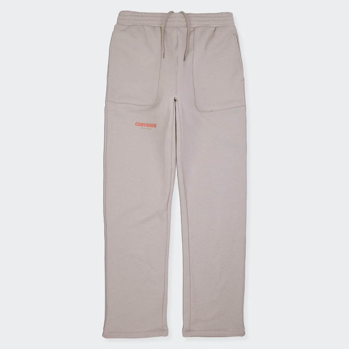 Pantalón Converse Logo - Beige 