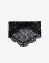 Pañuelos Raso Pañuelo Triangular De Encaje Negro - Negro