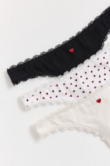 PACK X3 COLALESS HEARTS Multicolor