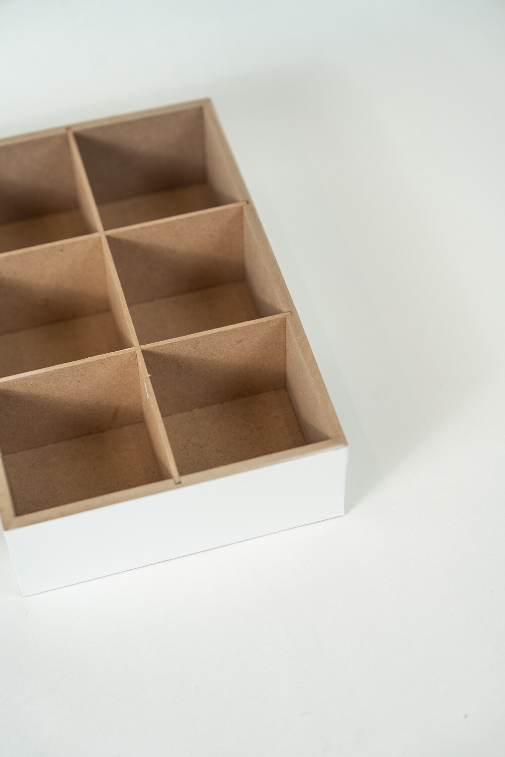 Caja Para Té Aryel, 6 Separaciones. Negro