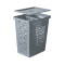 Cesto organizador ropa con compartimiento interno 55L GRIS