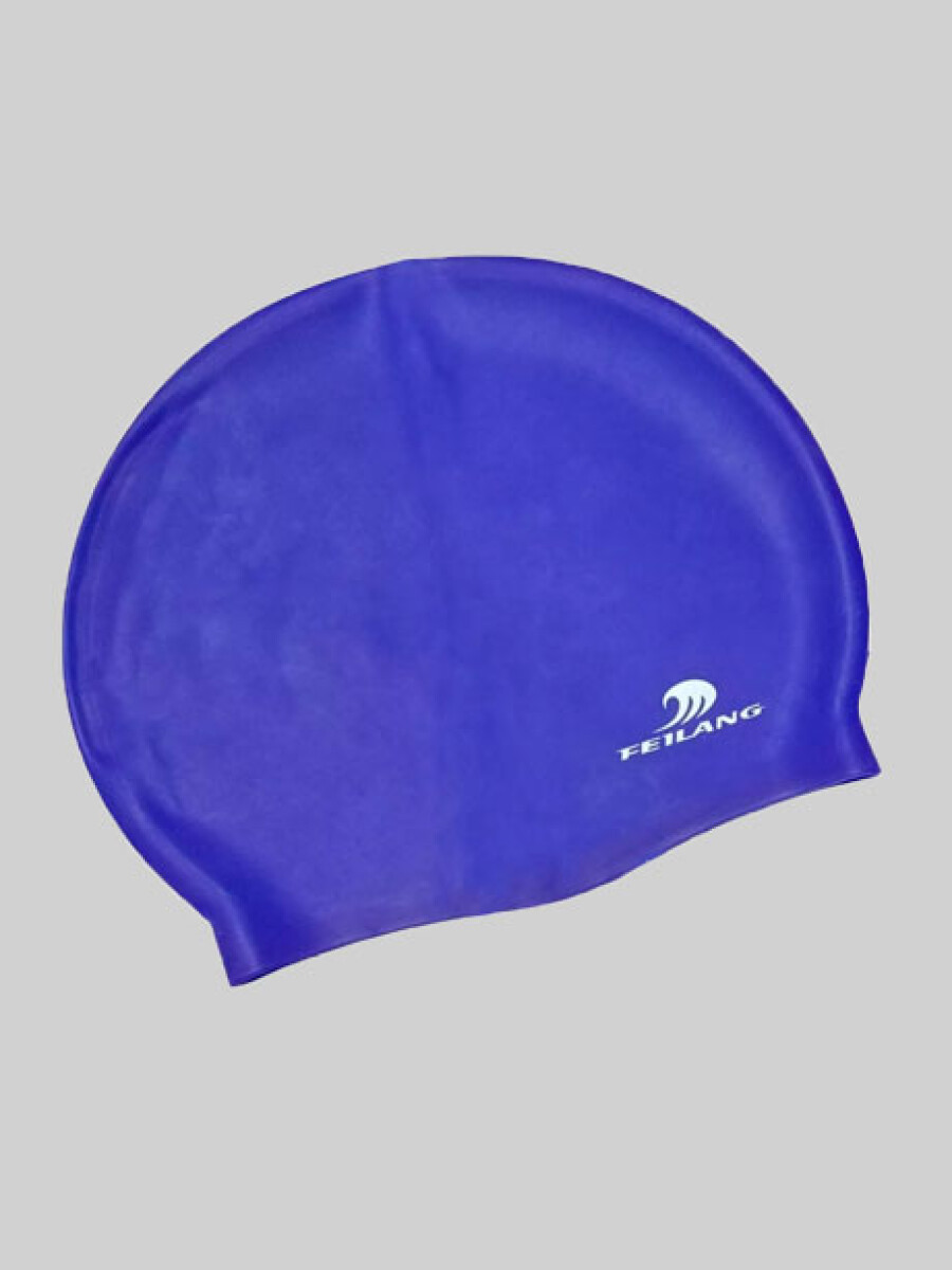 Gorra de natación de silicona - Azul Francia 