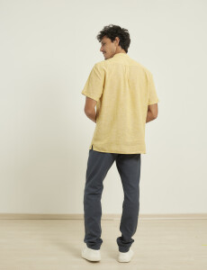 012405 CAMISA HARRINGTON LABEL Amarillo