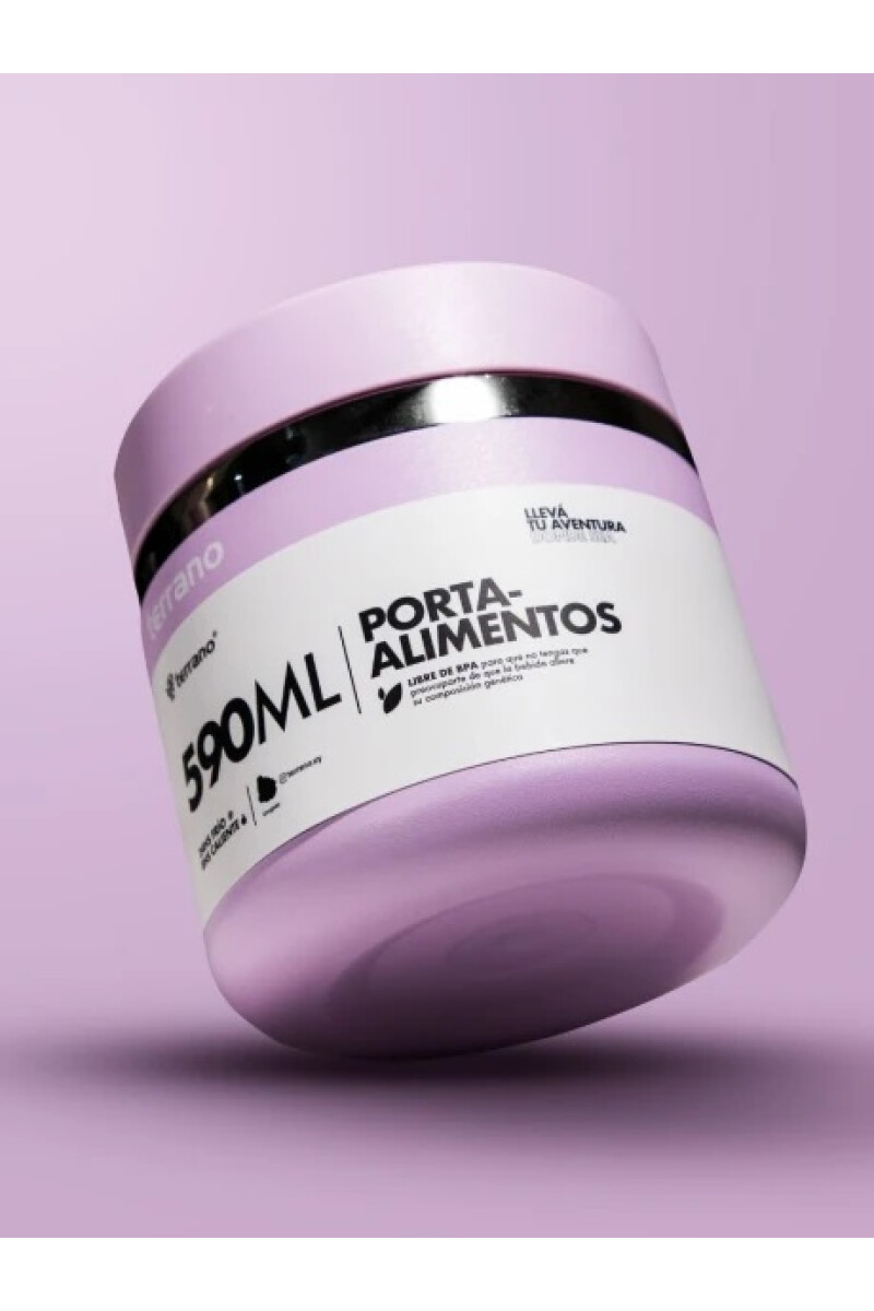 CONTENEDOR DE ALIMENTOS TERRANO 590ML LILA