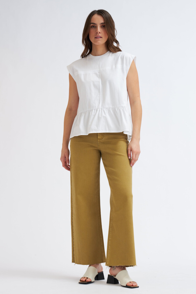 Camiseta sin mangas Blanco