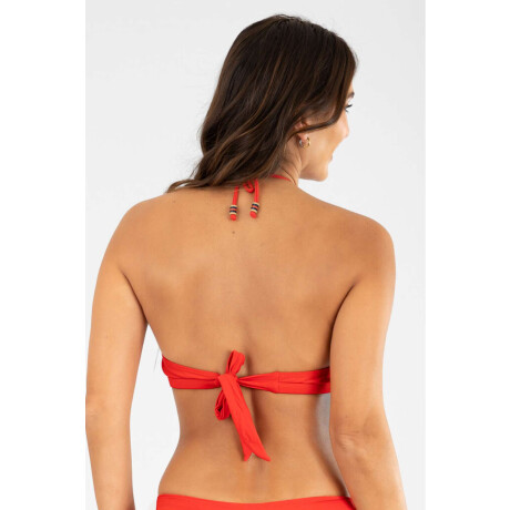 Top halter Hot red