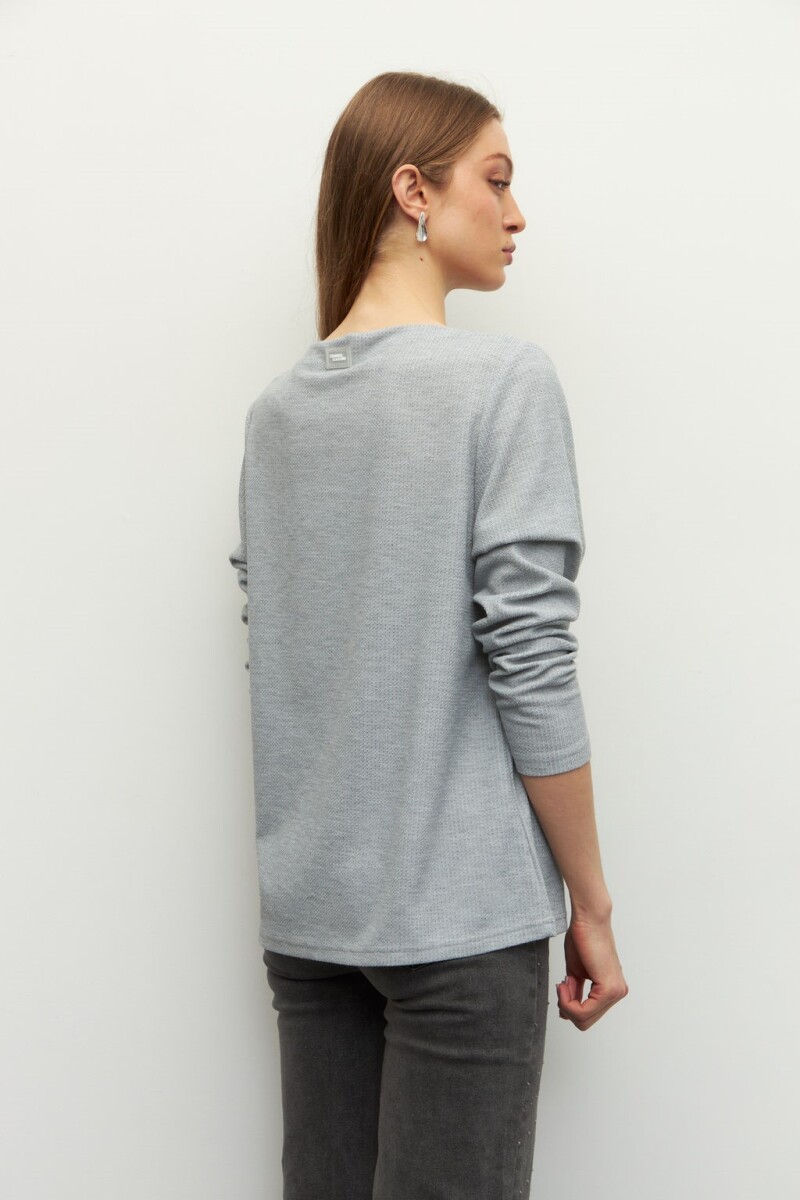 REMERA RENZO Gris Melange