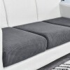 Funda para almohadón de sillón gris