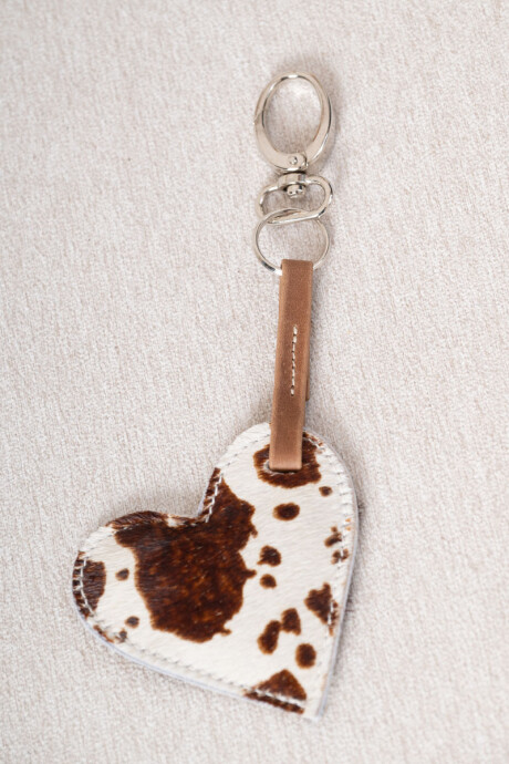 Llavero love Pelo vaca