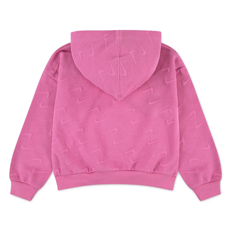 Abrigo New Impressions Con cierre Hoodie de Niña Rosado