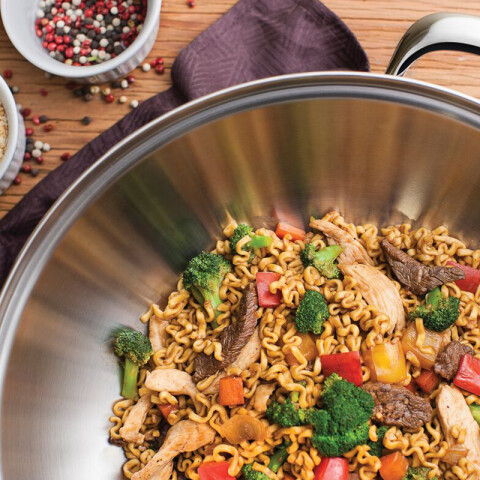 Wok inox. con tapa Ø 34cm. / 5.7 lt. "VENTURA" TF6482