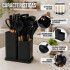 Set de 19 Utensilios para Cocina Silicona Antiadherente IMBACK Negro Set de 19 Utensilios para Cocina Silicona Antiadherente IMBACK Negro