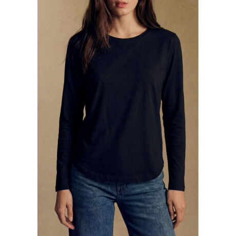 Remera Algodón Elastano Negro