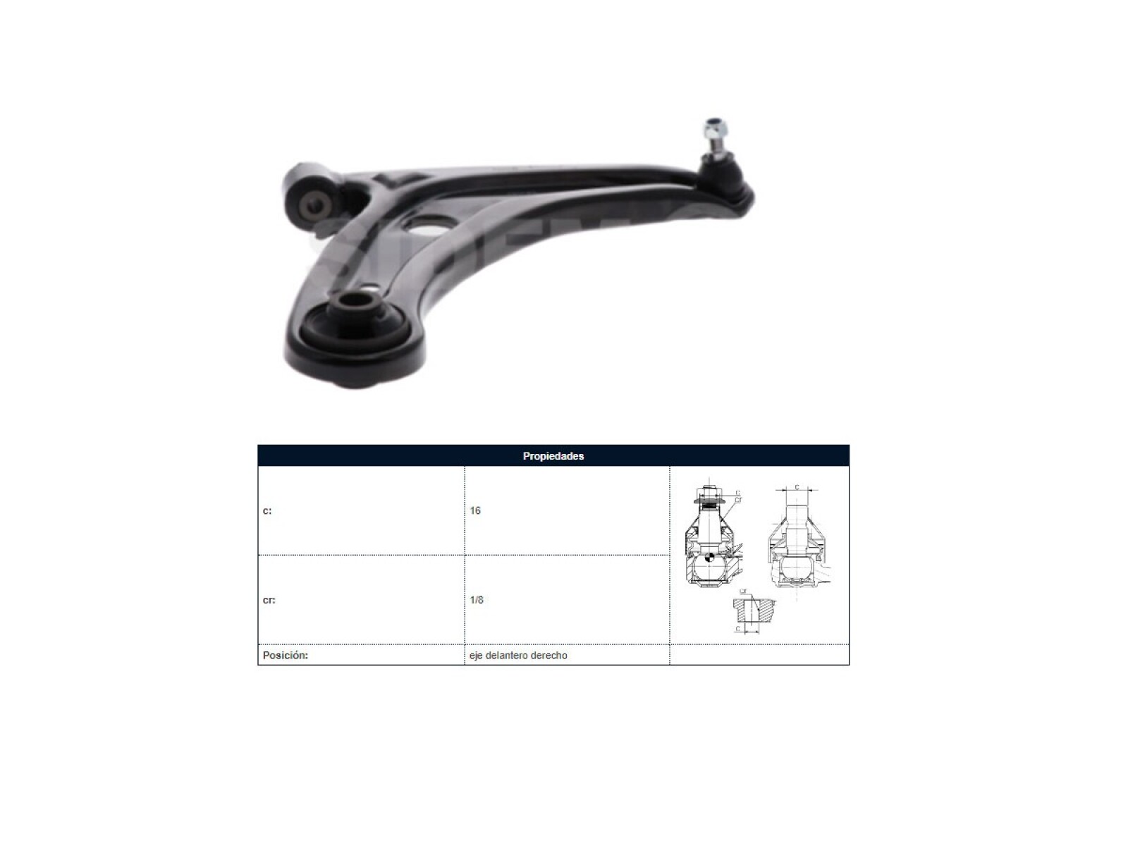Parilla De Suspension Delantera Honda Fit 04-08 Der 