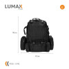 Mochila táctica 55 lts Varios Diseños Negro