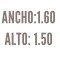 Roller Black Out Blanco Ancho de tela: 1.60 - Ancho Total: 1.635 - Alto: 1.50