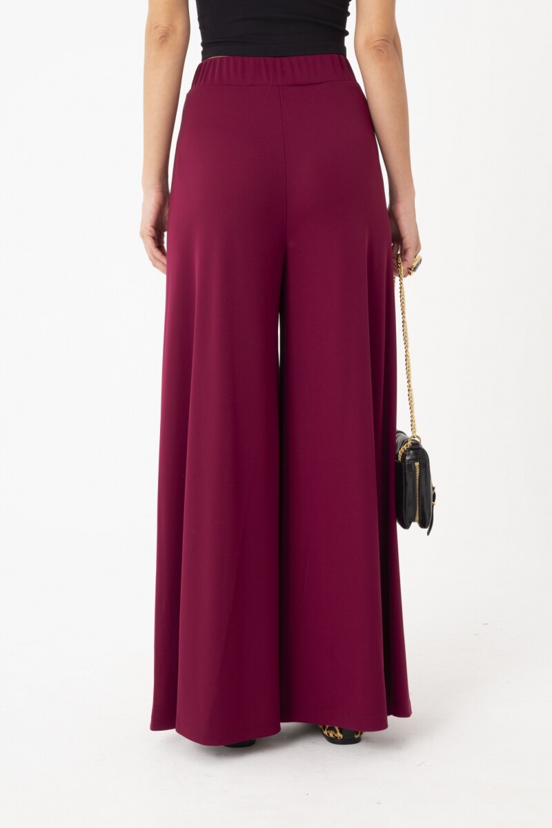 PANTALÓN PERNA ANCHA Bordo
