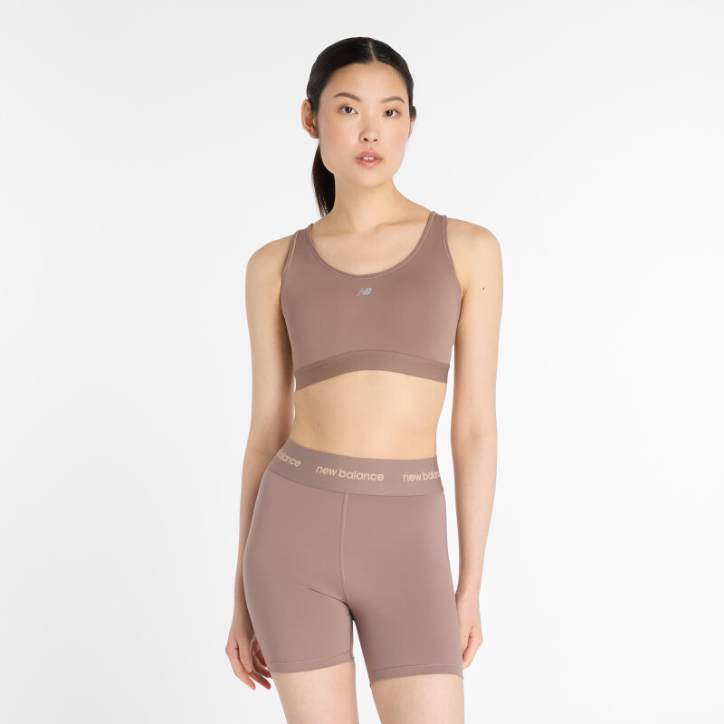 Bra Running NB Essential Run Bra Mujer Brown