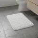 Alfombra de baño 45 x75 diseño piedras BLANCO