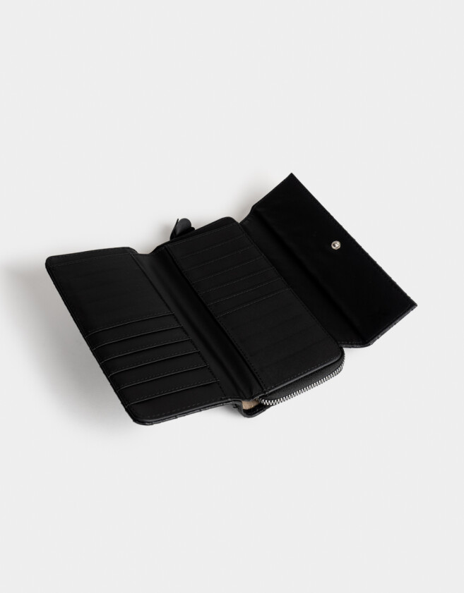 Ficheros Billetera Fichero Trenzada - Negro