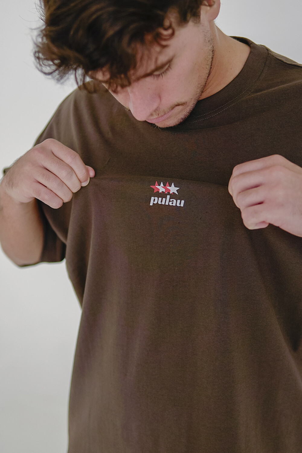 Remera Pulau Tau Marrón