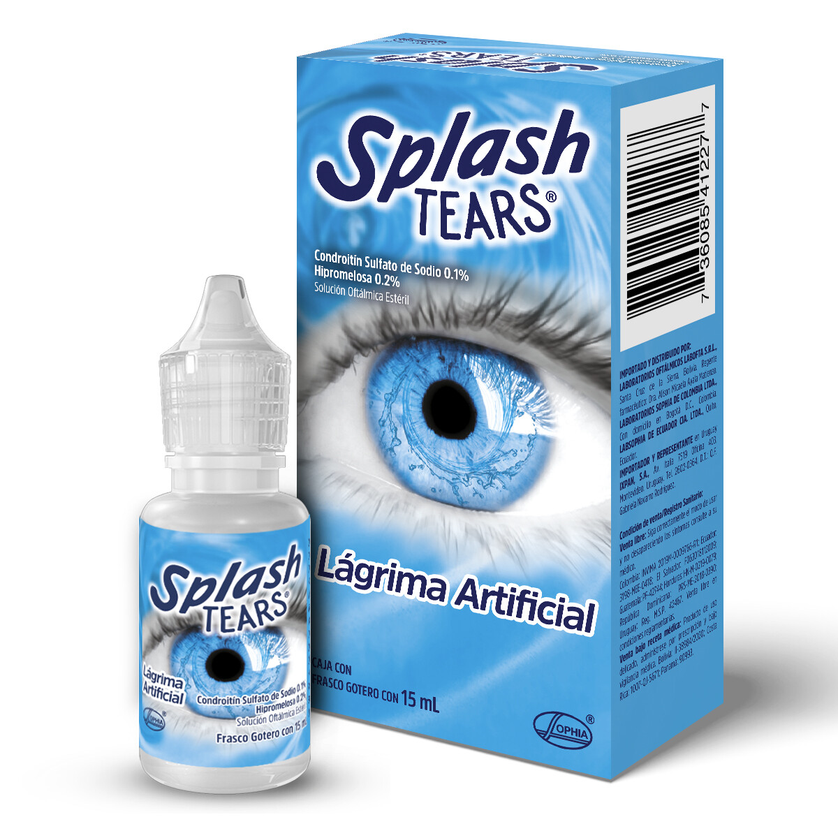 Splash Tears Lágrima Artificial Contra El Ojo Seco Gotas 15 ml 