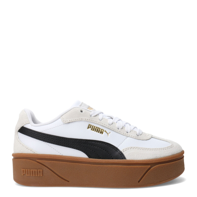 Championes de Mujer Puma Club II Era Plataforma Blanco - Gris - Negro